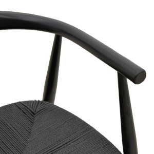 Scaun Gernine, Negru, 56x49x73 cm - Img 7
