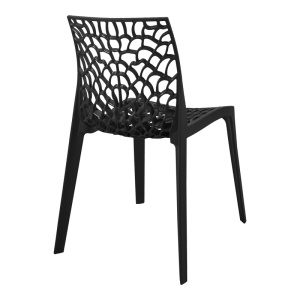 Scaun Hush, Pako World, PP, Negru, 50x57x81 cm - Img 2