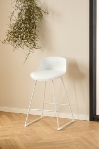 Scaun inalt Tina, Alb, 84x50x49 cm - Img 2