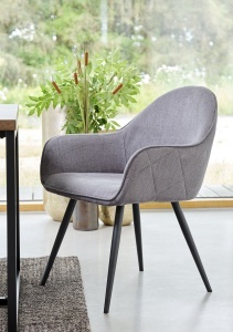 Scaun MINTO, Gri, 65x84x60 cm - Img 3