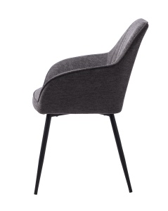 Scaun NOLAN V2, Gri inchis, 60x84x58 cm - Img 2