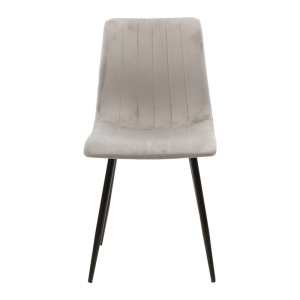 Scaun Noor, Pako World, Catifea, Gri-Negru, 44x53x86 cm - Img 4
