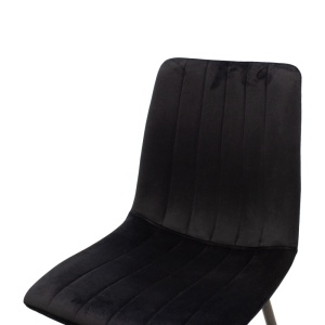 Scaun Noor, Pako World, Catifea, Negru, 44x53x86 cm - Img 5