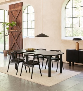 Scaun RELATE, Negru, 52x77x59 cm - Img 2