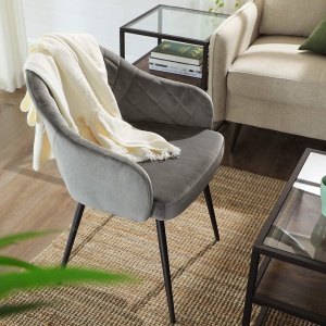 Scaun Songmics Gri 57x56x77 cm - Img 4