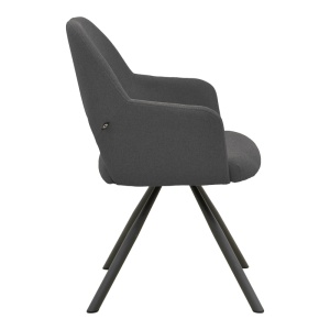 Scaun Verta, Antracit, 59x58x87 cm - Img 3