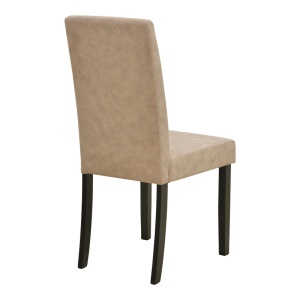 Scaun Zeben, Bej/Negru, 43.5x55.5x93.5 cm - Img 2