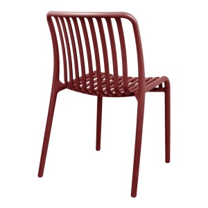 Scaun Zoi, Rosu bordo, 49x58x80 cm - Img 2