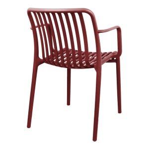 Scaun Zoi, Rosu bordo, 54x57.5x79 cm - Img 3