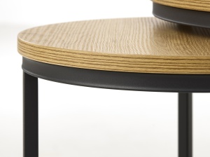 Set 2 piese Mese CESURA, Nuc, 40-60x45-50x40-60 cm - Img 3