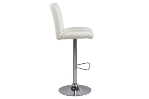 Set 2 piese Scaune de bar Sylvia, Alb, 115x41.5x52 cm - Img 7