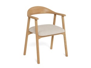 Set 2 piese Scaune dining Addi, Bej, 75x56.8x52.5 cm - Img 3