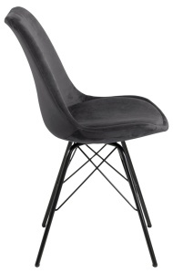 Set 2 piese Scaune dining Eris V1, Gri, 85.5x48.5x54 cm - Img 8
