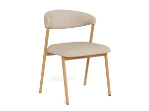 Set 2 piese Scaune dining Larry, Bej, 78.5x53.5x53 cm - Img 2