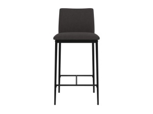 Set 2 piese Scaune inalte Demina, Gri, 90.5x41x48.5 cm - Img 3