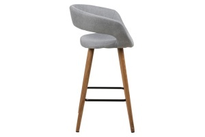Set 2 piese Scaune inalte Grace, Gri, 88.5x55x46 cm - Img 4