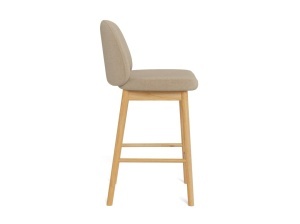 Set 2 piese Scaune inalte Sophia, Bej, 88.5x48x49.5 cm - Img 5