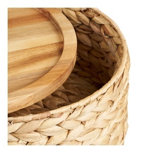 Set 3 piese Cosuri pentru depozitare Botofte, Natural, 30x30x15 cm
