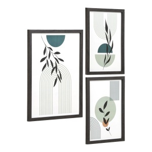Set 3 piese Rame foto Aspen, Negru, 40x30x1.5 cm - Img 4