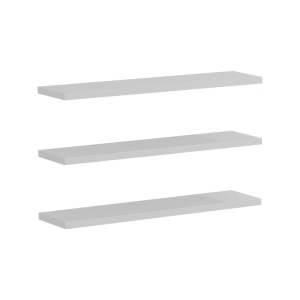 Set 3 rafturi de perete Divar Pako World Alb 60x14.5x1.8 cm
