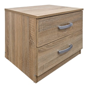 Set 4 buc. dormitor cadru pat si noptiere + comoda, Athos, Sonoma, 170x206.5x96 cm - Img 4