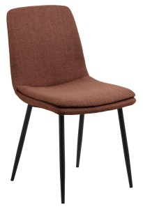 Set 4 piese Scaune dining Becca, Portocaliu, 85.5x46x55 cm - Img 3