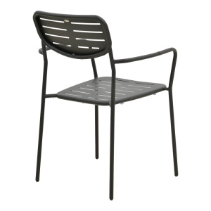 Set 5 masa si scaune gradina V1, Moraja Deraby, Negru, 80x140x72 cm - Img 6