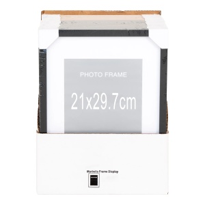 Set 7 piese Rame foto Marbella, Negru, 31x25x35 cm
