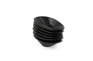 Set boluri de sos din ceramica (6 bucati) Mayd200 Negru 12x7.9x3 cm - Img 3