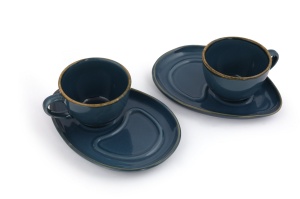 Set cesti de cafea (4 bucati) A839700 Multicolor 9.2x9.2x6.9 cm - Img 3