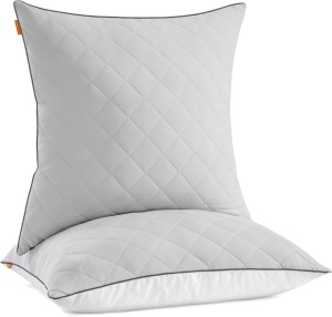 Set de 2 perne vara iarna reversibila Songmics Gri 80x80x18 cm (Polyester 100%)