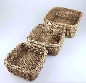 Set de cosuri organizatoare d94 Natural 26x26x12 cm - Img 2