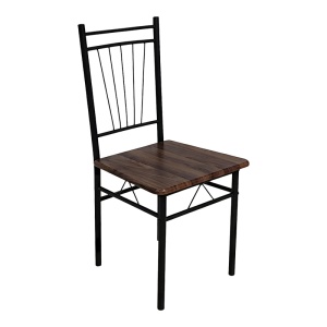 Set masa si scaune dining 5 buc. Roza, Nuc, 110x60x90 cm - Img 3