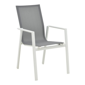 Set masa si scaune Pinap-Dashiell, Pako World, 5 piese, Alb-Natural, 110x110x74 cm - Img 2