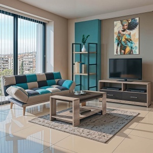 Set mobilier sufragerie 3 buc Aura Castillo-Toro 178x91x86 cm