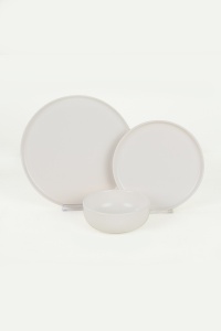 Set veselă din ceramică, 18 bucati X134700 Alb 28x28x2 cm - Img 7