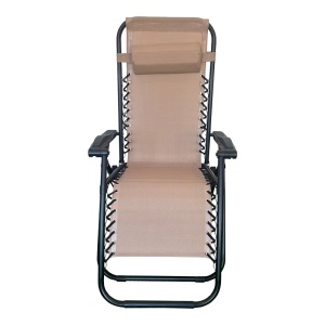 Sezlong pliabil, Mirka, Crem, 65x165x110 cm - Img 4