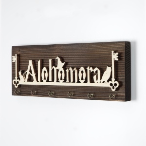 Suport chei din lemn LAZ157 Multicolor 40x14x3 cm - Img 5