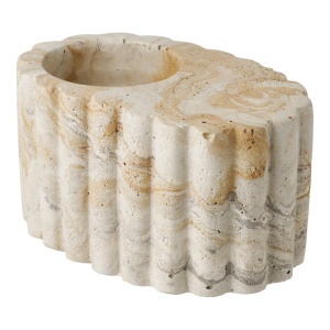 Suport pentru lumanare, Maro, 6.5x10.5x5.5 cm - Img 3
