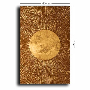 Tablou canvas 4570NISC-023 Auriu 45x70 cm - Img 2