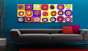 Tablou - Colourful Carousel 150x50 cm - Img 2