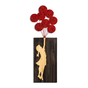 Tablou din lemn si metal Banksy Nuc 34x99 cm - Img 8