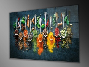 Tablou din sticlă temperată 0464 Multicolor 46x72 cm - Img 3