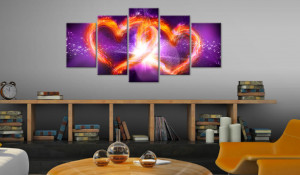 Tablou - Flames of love 200x100 cm - Img 2