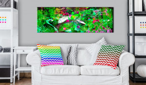 Tablou - Green Fantasy 150x50 cm - Img 2