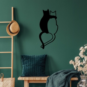 Tablou metalic Love Negru 33x70 cm - Img 4