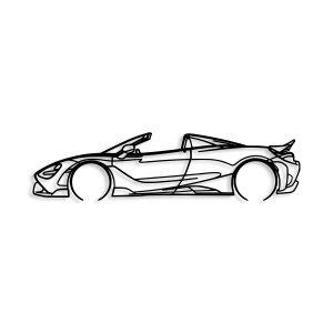 Tablou metalic McLaren Negru 70x17 cm - Img 4
