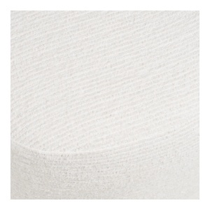 Taburet circular Hilo, Alb murdar, 40x55x39 cm - Img 2