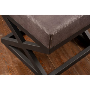 Taburet Krupa Antracit 46x44x46 cm - Img 3