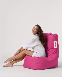 Taburet puf beanbag de gradina Diamond Roz - Img 7